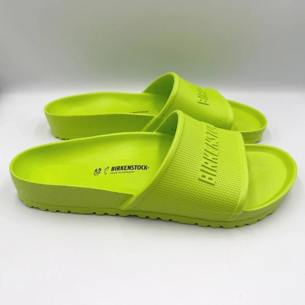 Birkenstock Barbados EVA Slides Mens 12 Lime Green Waterproof Sandals *NEW*
